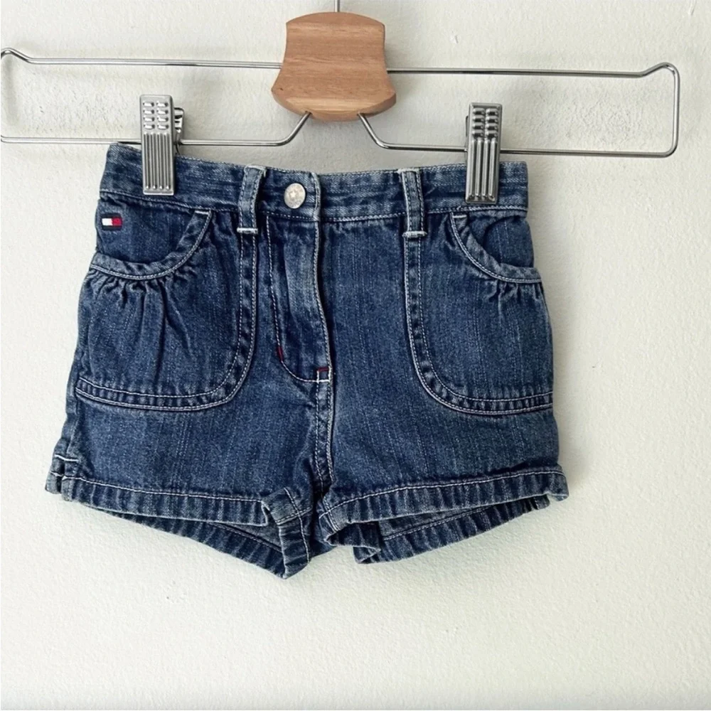 Vintage Tommy Hilfiger Baby 6-12 months Blue Denim Shorts